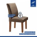 Ver imagem 7 de Conjunto Sala de Jantar Mesa Tampo Mdf Arezo 6 Cadeiras Espanha Espresso Móveis