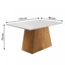 Ver imagem 3 de Conjunto Sala de Jantar Mesa Tampo Mdf Arezo 6 Cadeiras Espanha Espresso Móveis