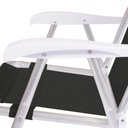 Ver imagem 4 de Kit Praia Completo Mor Guarda-sol 1,80 + 2 Cadeira Preta Cor:azul Marinho