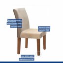 Ver mais imagens de Conjunto Sala de Jantar Mesa Tampo Mdf Arezo 6 Cadeiras Espanha Espresso Móveis