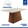 Conjunto Sala de Jantar Mesa Tampo Mdf Arezo 6 Cadeiras Espanha Espresso Móveis - 10
