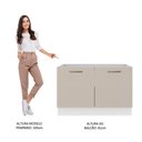 Ver imagem 6 de Balcão Gabinete de Pia 2 Portas Branco/crema Agata Madesa