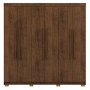 Ver imagem 6 de Guarda Roupa Casal 218cm 6 Portas Bolty Imbuia Rústico V02 - Mpozenato