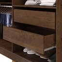 Ver imagem 7 de Guarda Roupa Casal 218cm 6 Portas Bolty Imbuia Rústico V02 - Mpozenato