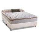 Ver imagem 1 de Cama Box Casal: Colchão Molas Herval Bonnel Inspiracion + Base CRC Courano Branco(138x188)