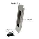 Ver imagem 5 de Puxador Duplo Concha de Embutir para Porta Inox Escovado 15cm