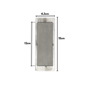 Ver imagem 3 de Puxador Duplo Concha de Embutir para Porta Inox Escovado 15cm