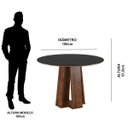 Ver imagem 5 de Conjunto Sala de Jantar Mesa Styllo 4 Cadeiras Verona Sonetto Móveis