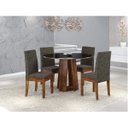 Ver imagem 1 de Conjunto Sala de Jantar Mesa Styllo 4 Cadeiras Verona Sonetto Móveis
