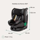 Ver imagem 7 de Cadeirinha para Auto Nonna 360° Infanti Preto Noturno
