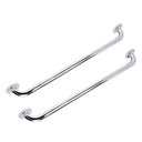 Ver imagem 3 de Alça Barra de Apoio Aço Inox Kit 2 Uni Suporte 70Cm Box Banheiro Acessibilidade Gestante Idoso Crian