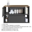 Ver imagem 4 de Gabinete para Banheiro 01 Porta 01 Gaveta 80cm Mel Grafite Proddy
