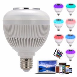 Lâmpada Led Musical Bluetooth Rgb com Controle Remoto - 2