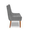 Ver imagem 4 de Kit 3 Cadeiras Luxo Trida para Sala de Jantar – Suede Premium, Design Moderno