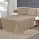 Ver imagem 1 de Jogo de Cama Lençol  Casal 4 peças    Algodão