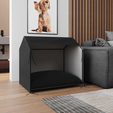 Casinha de Cachorro Pet Tati Raças Pequenas - Preto Marrom