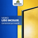 Ver imagem 5 de Porta de Giro Alumínio Preto 2 Vidros 1 Divisória Central Maxx
