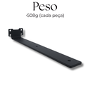 Ver imagem 6 de Kit 6 Suportes Mão Francesa 30cm de Parede Aço Resistente Estilo Moderno para Prateleira Preto