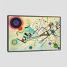 Quadro Kandinsky Composição Viii Tela Moldura Preta 45X30Cm - 1