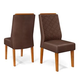 Mesa de Jantar Rute com 6 Cadeiras Lidia Freijó/Off White/Moca - PR Móveis - 5 Mesa de Jantar Rute com 6 Cadeiras Lidia Freijó/Off White/Moca - PR Móveis - 5