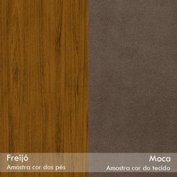 Mesa de Jantar Rute com 6 Cadeiras Lidia Freijó/Off White/Moca - PR Móveis - 7 Mesa de Jantar Rute com 6 Cadeiras Lidia Freijó/Off White/Moca - PR Móveis - 7