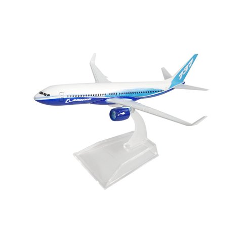 Avião Miniatura de Metal Boeing em Escala 1:400 Colecionável com Base em Acrílico Decoração:ap737-p