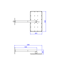 Ver imagem 2 de Chuveiro com Tubo 400mm Unic Black Noir - Deca Deca Metais