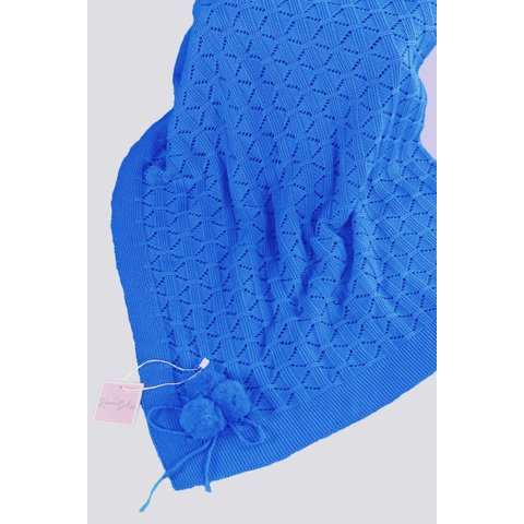 Manta Tricô Pom Pom Carlan