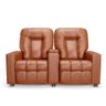 Poltrona do Papai Reclinável 2 Lugares Sala de Cinema Pequim Manual Pu Camel G23 - Gran Belo - 2