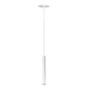 Ver imagem 1 de Pendente Tubo Palito 30cm - Branco com Anel Prata
