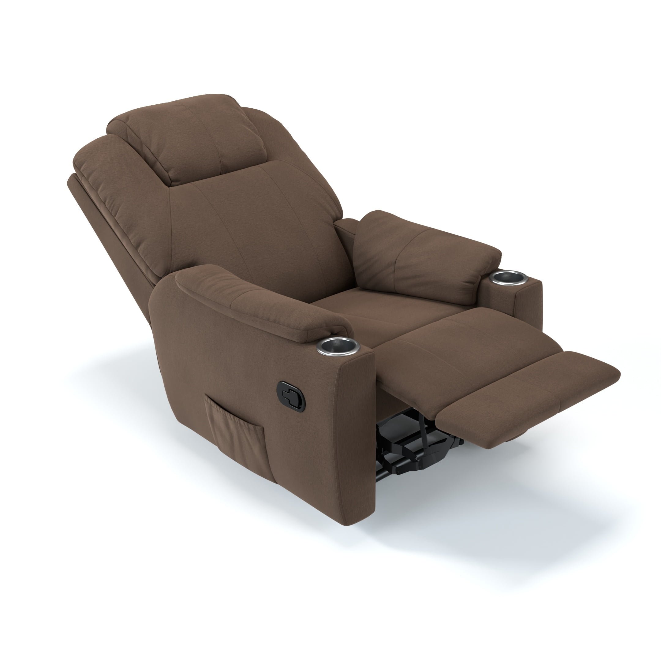Poltrona do Papai London Linho Marrom Glider Elétrico e USB - 2