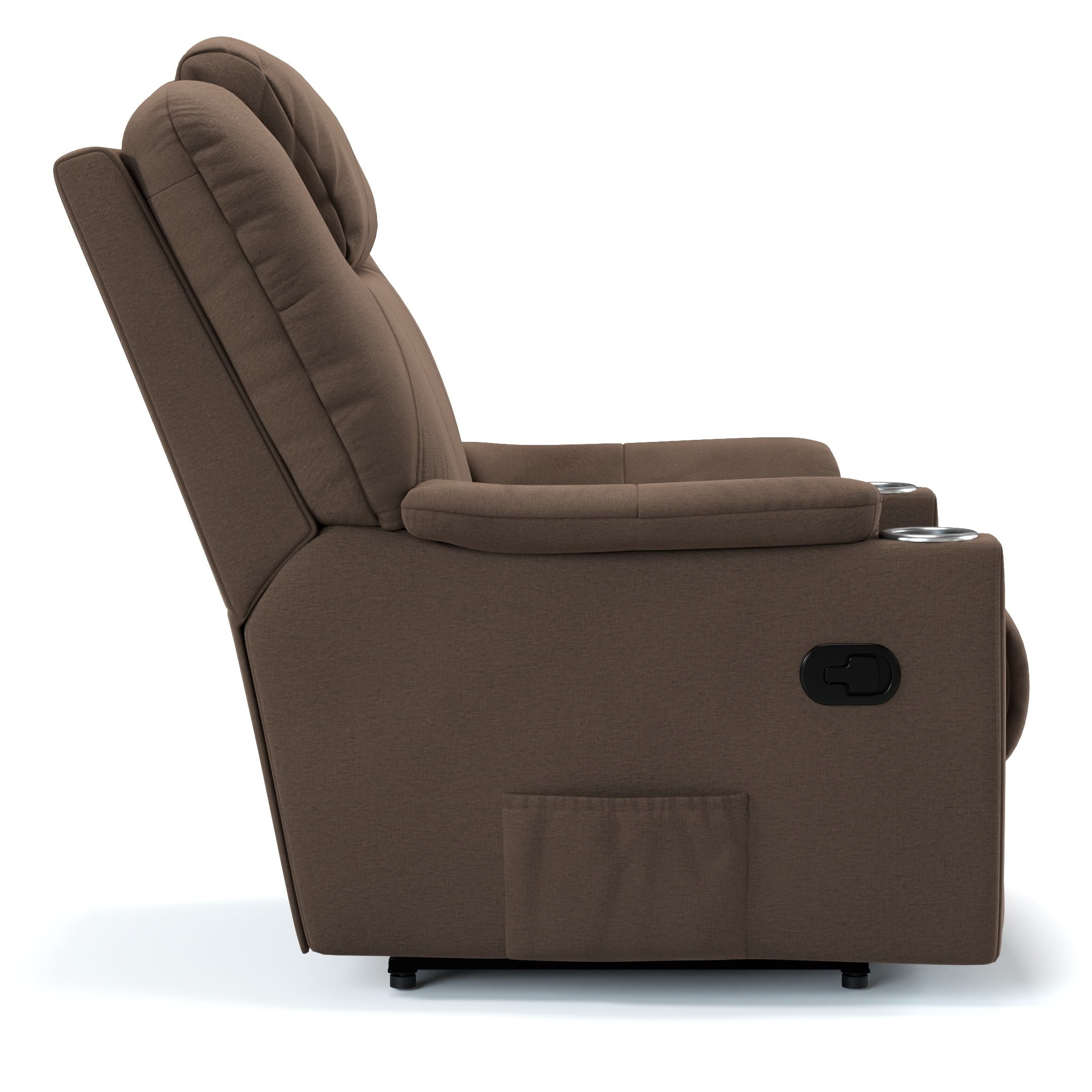 Poltrona do Papai London Linho Marrom Glider Elétrico e USB - 5