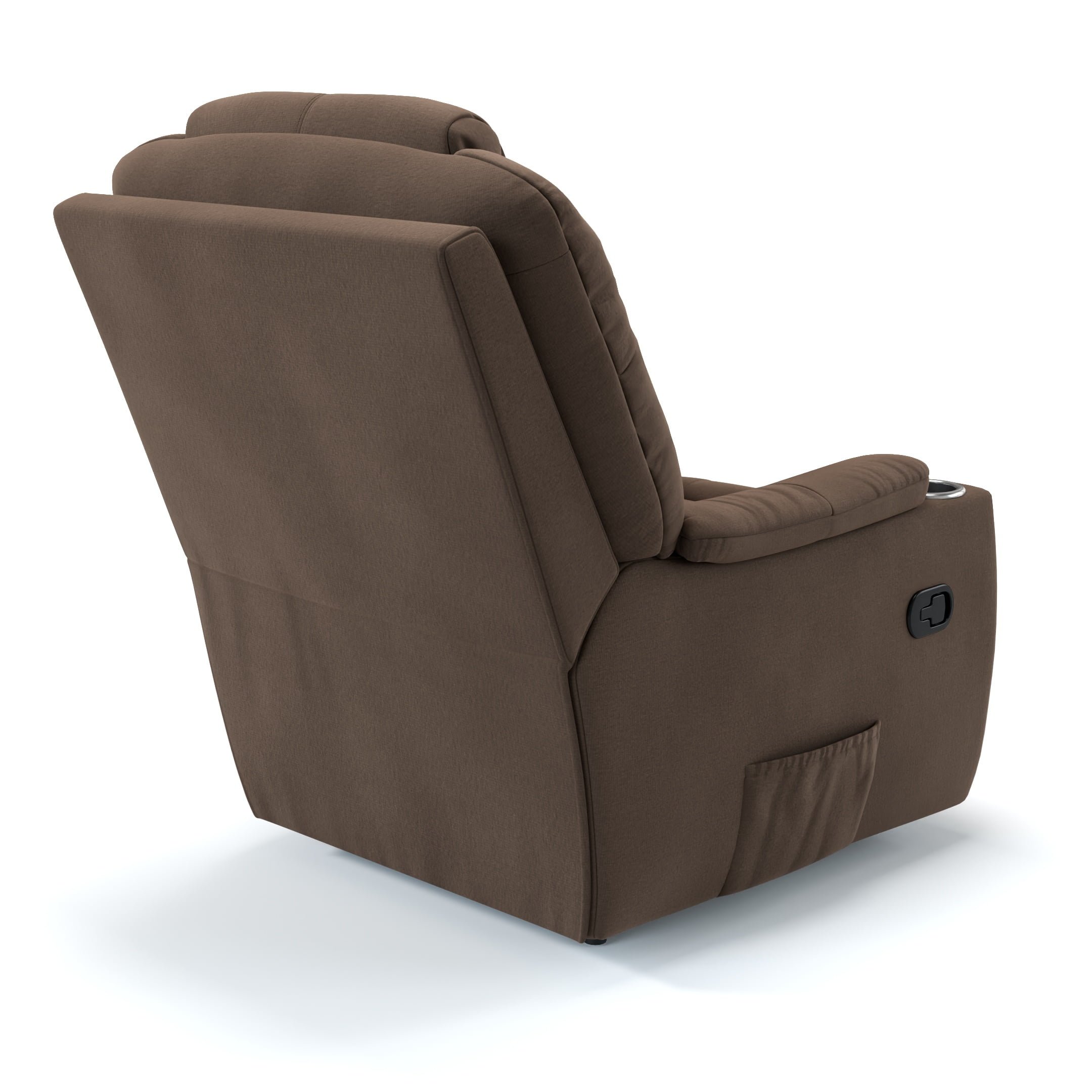 Poltrona do Papai London Linho Marrom Glider Elétrico e USB - 6