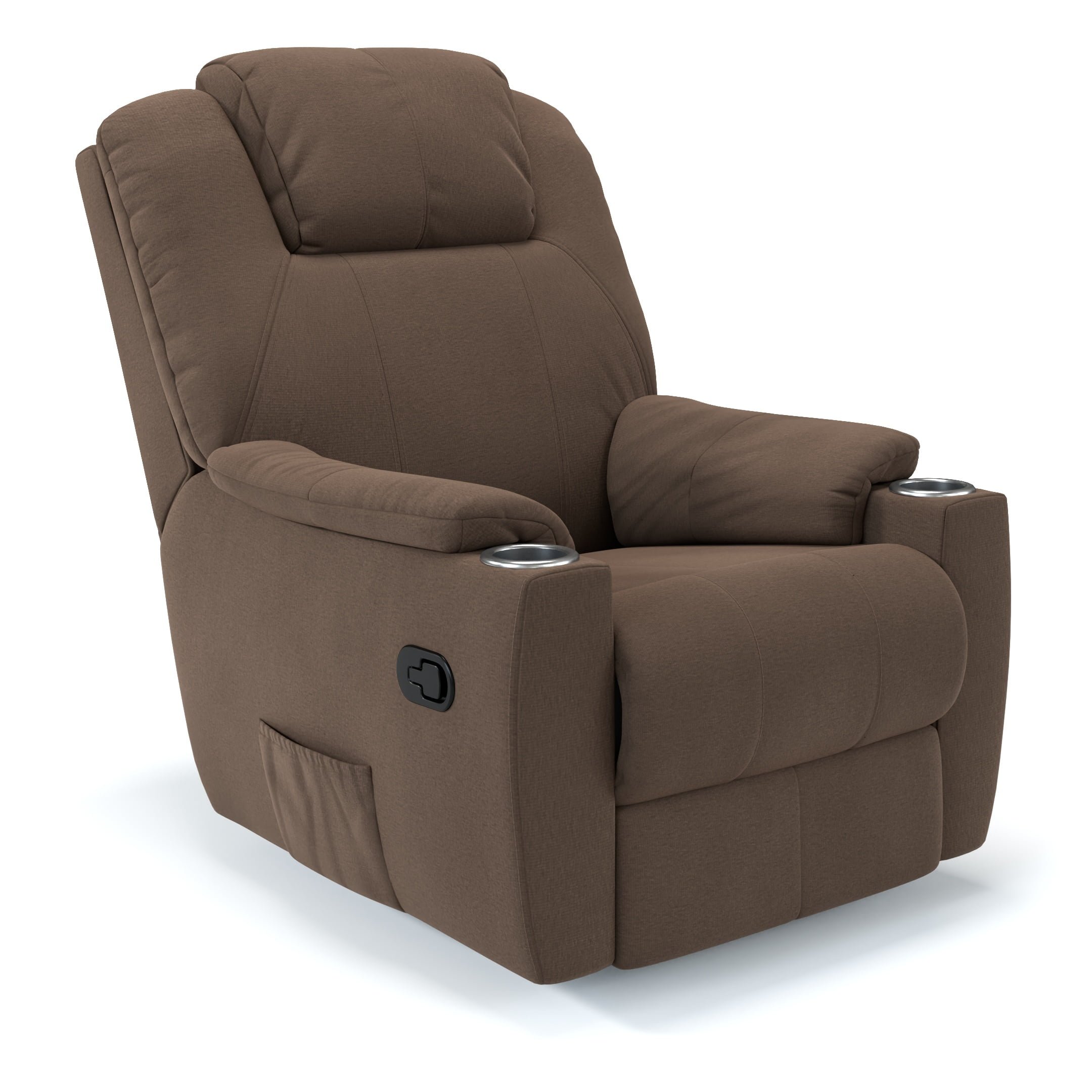 Poltrona do Papai London Linho Marrom Glider Elétrico e USB - 1