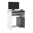 Ver imagem 3 de Escrivaninha Office Mesa de Computador com Suporte de Teclado e Prateleira Pratica:Branco