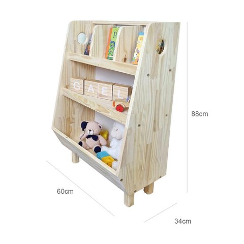 Estante Infantil Aurora 88a X 60l X 34p Cor Natural