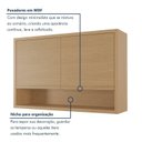 Ver imagem 7 de Cozinha 11 Peças Condessa Canto Torre Quente 100% MDF Bege/Carvalho Greige