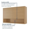 Ver imagem 7 de Cozinha 11 Peças Condessa Canto Torre Quente 100% MDF Bege/Carvalho Greige