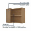 Ver imagem 5 de Cozinha 11 Peças Condessa Canto Torre Quente 100% MDF Bege/Carvalho Greige