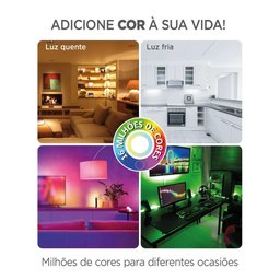 Lâmpada de Led 10w Bivolt Inteligente Wi-fi e Bluetooth Elg - 4