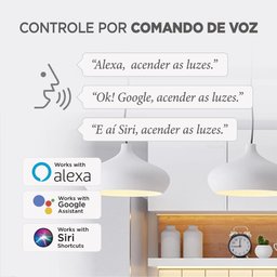 Lâmpada de Led 10w Bivolt Inteligente Wi-fi e Bluetooth Elg - 3