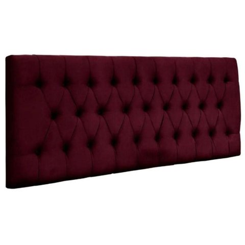 Painel Suspenso Cabeceira Dubai 1,20m para Cama Viúva Solteirão Suede Marsala - Aurora Line