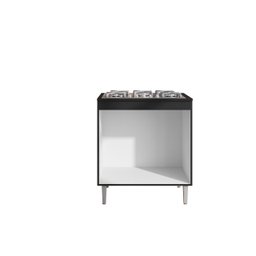 Kit Balcão Gabinete para Pia Andreia 150cm C/ Balcão Cooktop 4 ou 5 Bocas - Ajl Móveis Kit Balcão Ga - 5