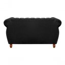 Ver imagem 6 de Conjunto de Sofás Realeza 4 Lugares Fixo Preto Veludo Bella Decor