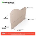 Ver imagem 3 de Cabeceira Orgânica Cama Box Casal Padrão Sea 140cm com Frame Bouclé - Desk Design