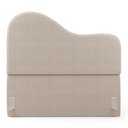 Ver imagem 1 de Cabeceira Orgânica Cama Box Casal Padrão Sea 140cm com Frame Bouclé - Desk Design