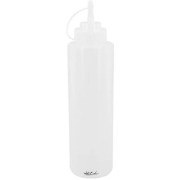 Kit 3 Bisnagas Plásticas 1l Flexíveis Weck para Molhos Caldas Maionese Transparente - 6