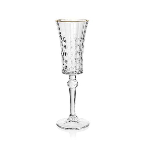 Taça Copa e Cia Vitreo com Filete Dourado Espumante 120 Ml