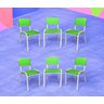 Kit 6 Cadeiras Iso Infantil Escolar e Creche - 1