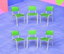 Ver imagem 1 de Kit 6 Cadeiras Iso Infantil Escolar e Creche